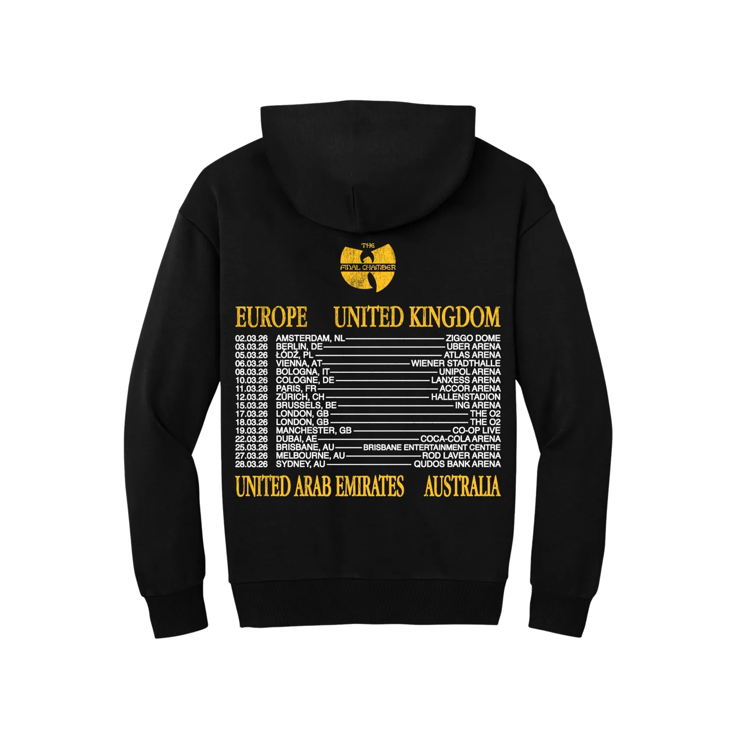 Wu-Tang Final Chamber International Hoodie 340 GSM Fleece