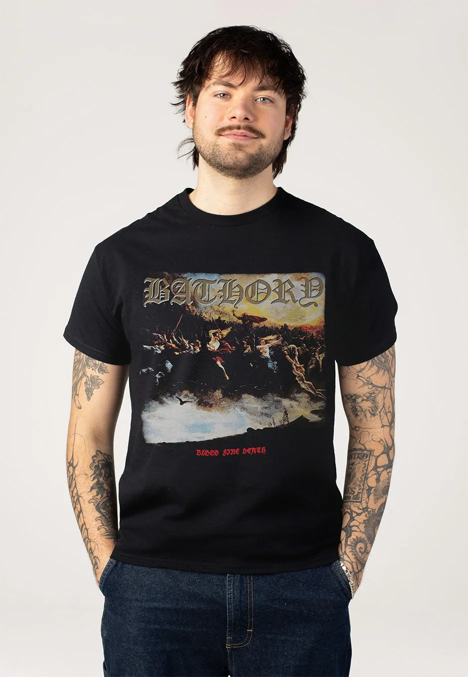 Impericon Blood Fire Death Black T-Shirt Unisex