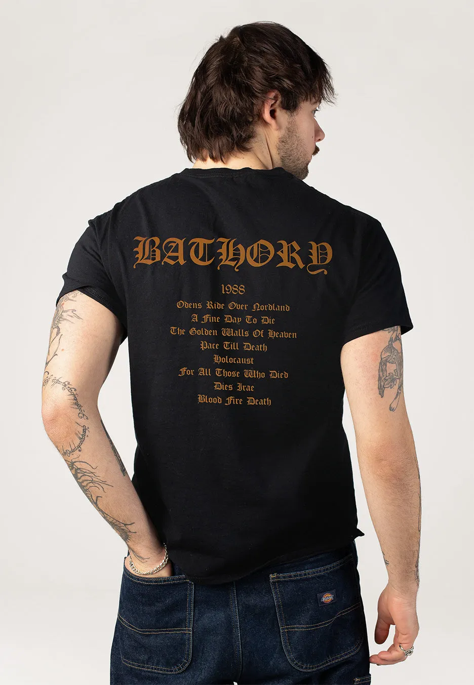 Impericon Blood Fire Death Black T-Shirt Unisex