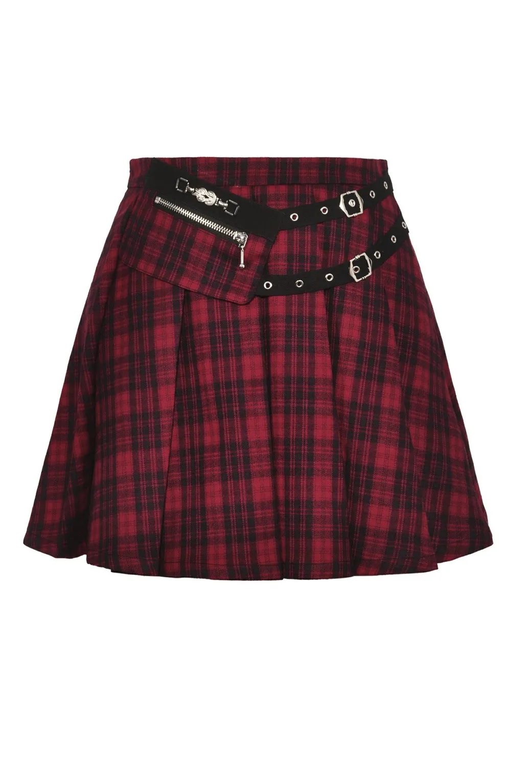 Impericon Punk Red Plaid Rock rot Karo Damen