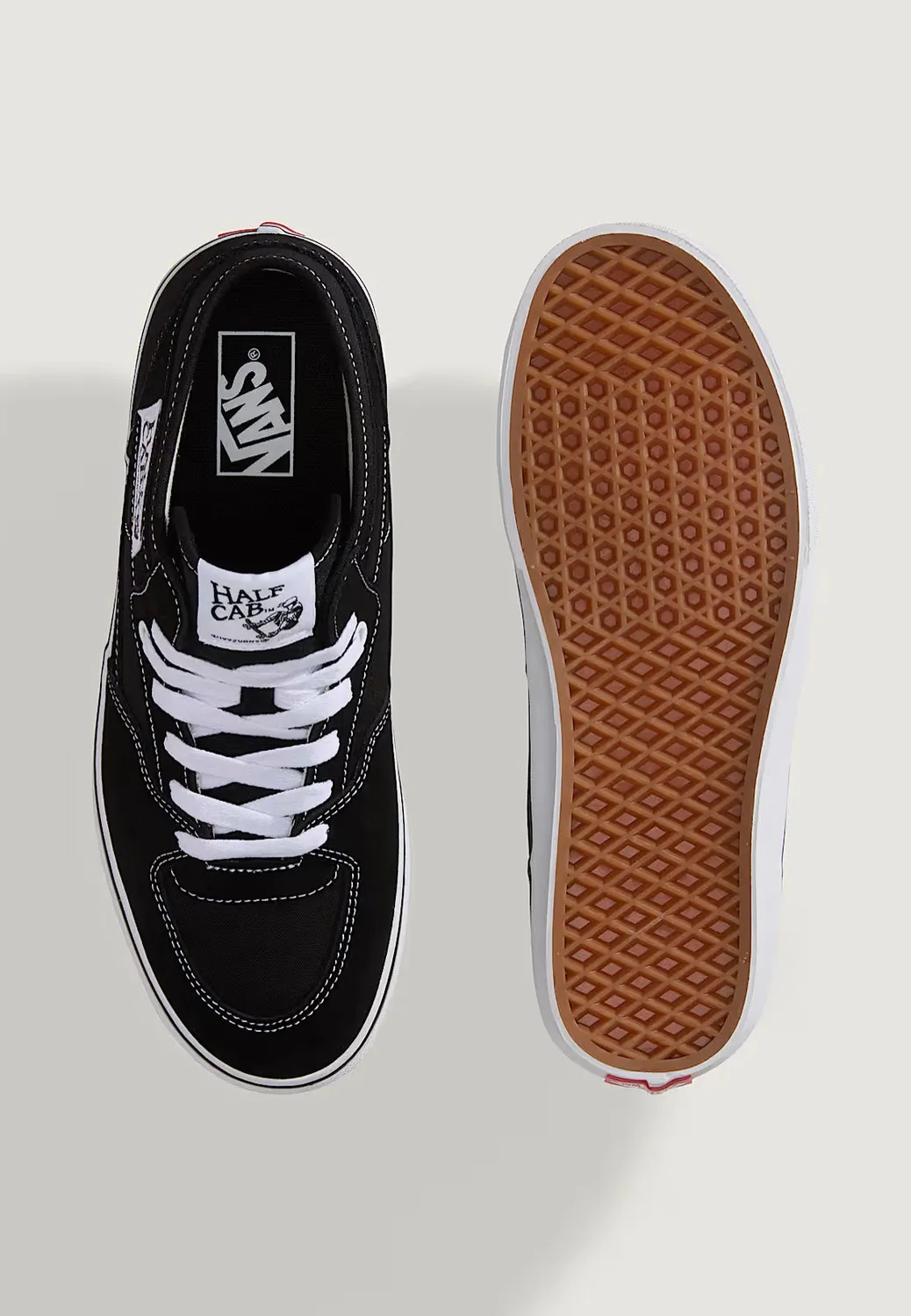 Impericon Half Cab Decon Black/True White Schuhe Suede