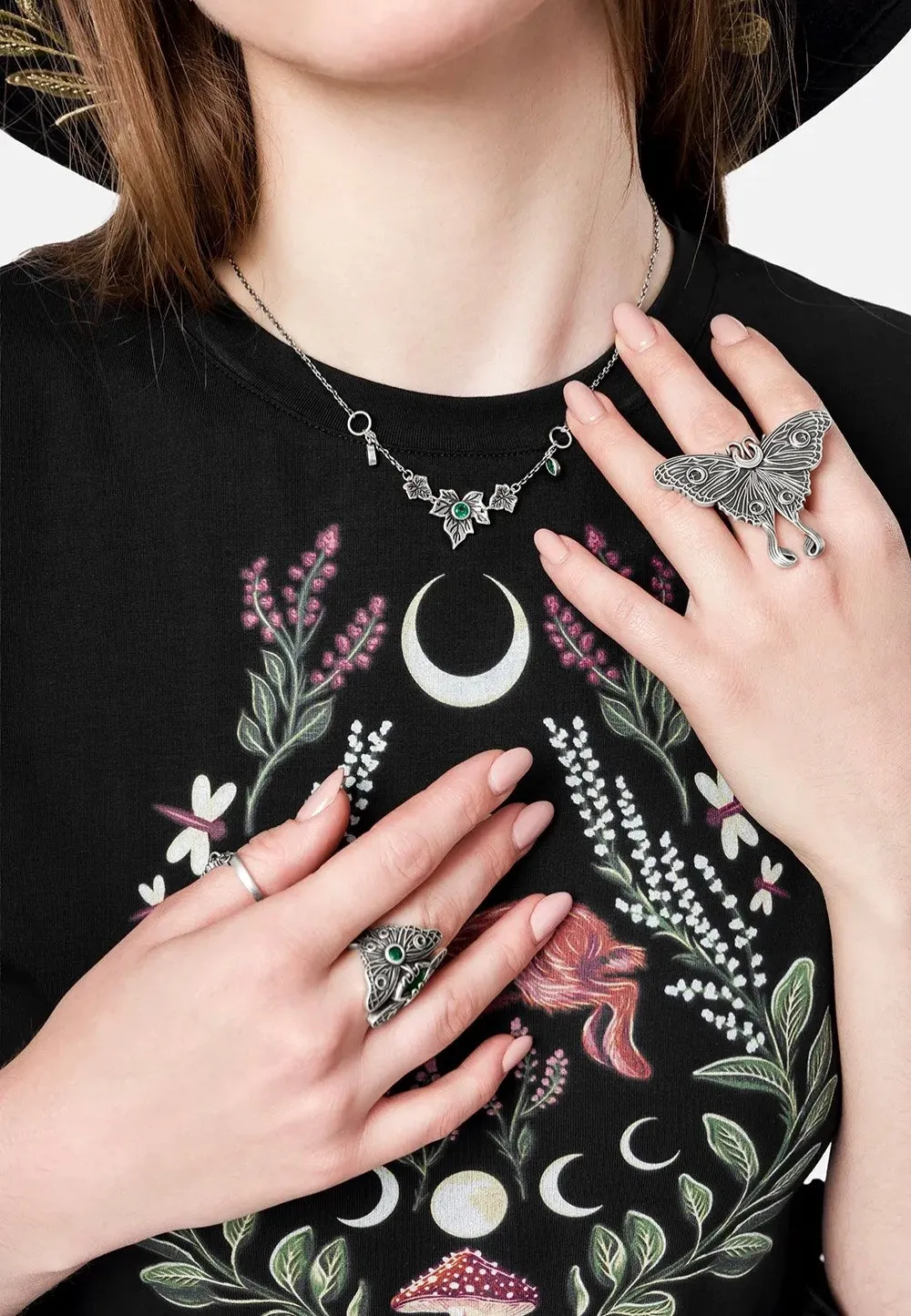 Impericon Poisoned Ivy Kette Silver Gothic Metall