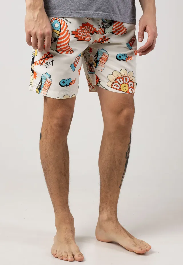 Impericon A Pill Meal Board Shorts Multicolor Synthetik