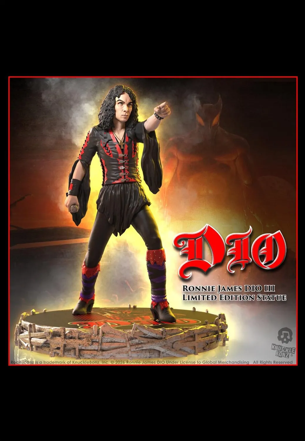 James Dio III Rock Iconz Statue limitiert 1:9