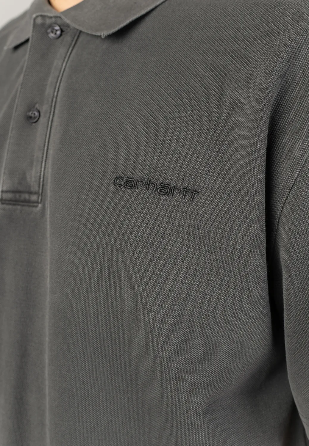 Impericon Wayne Garment Dyed Black Polo Baumwolle