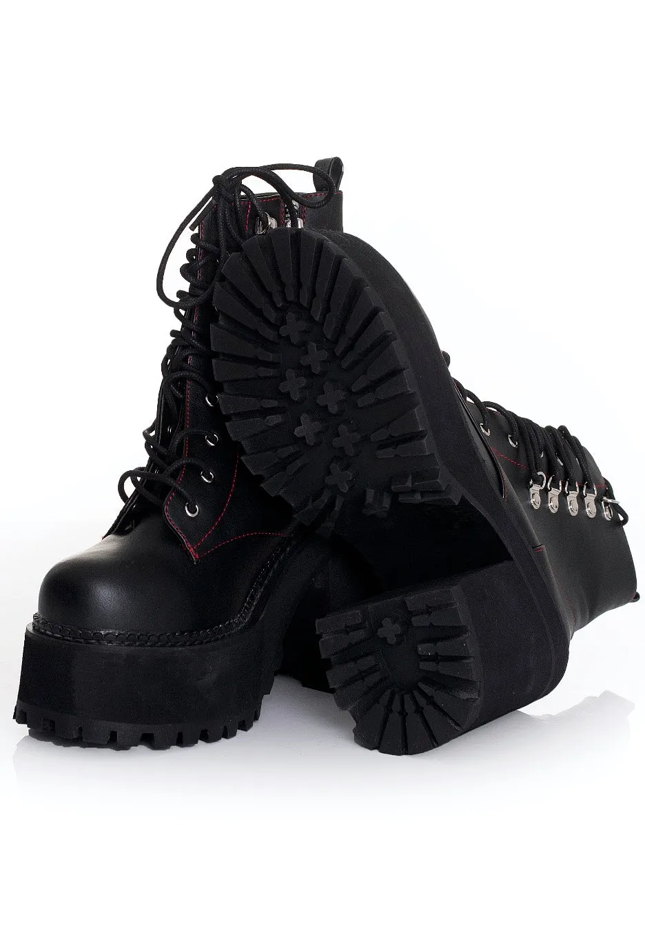 Demonia Assault 100 Boots schwarz vegan US 4-11