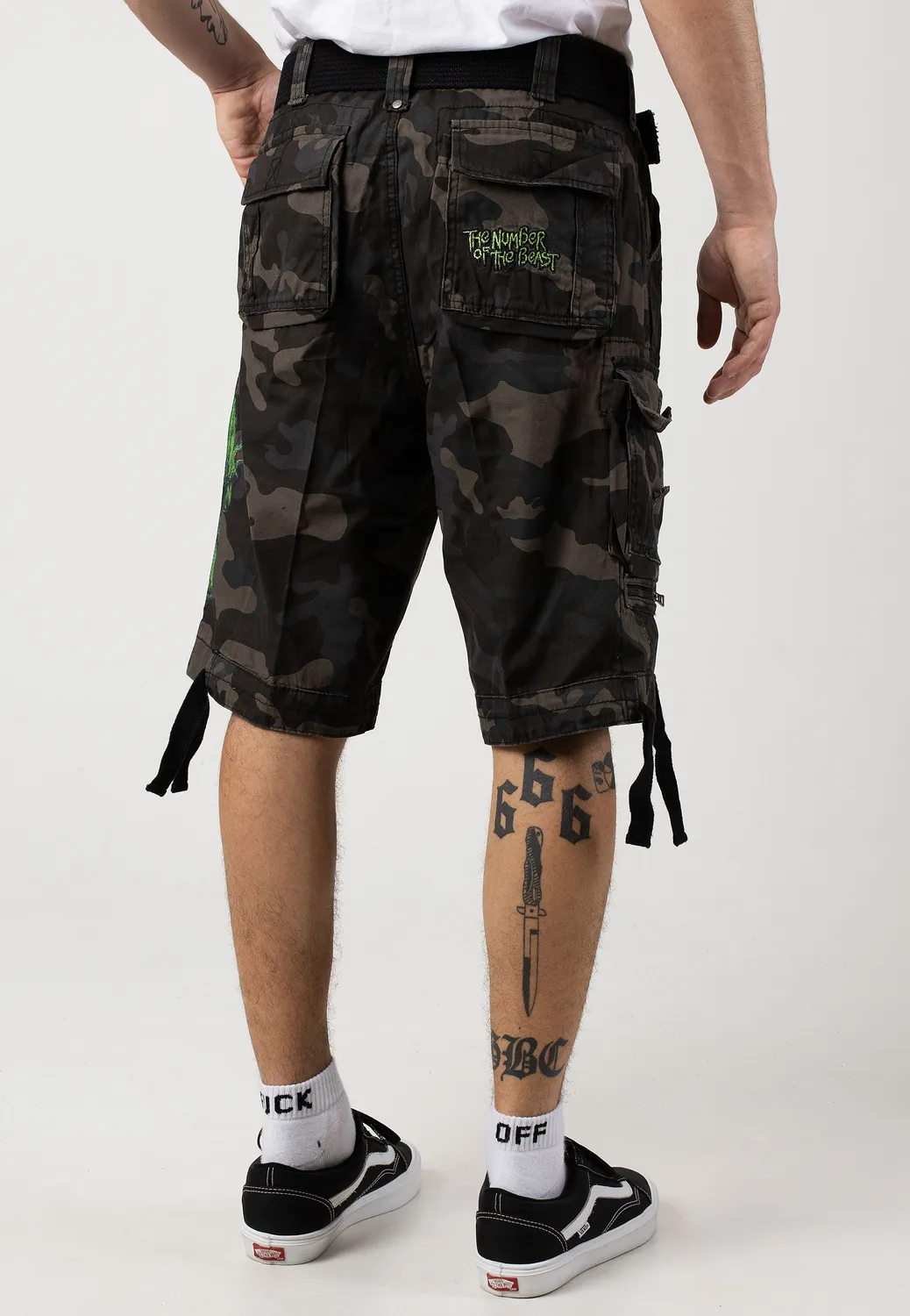 Impericon Savage Number Of The Beast Darkcamo Shorts