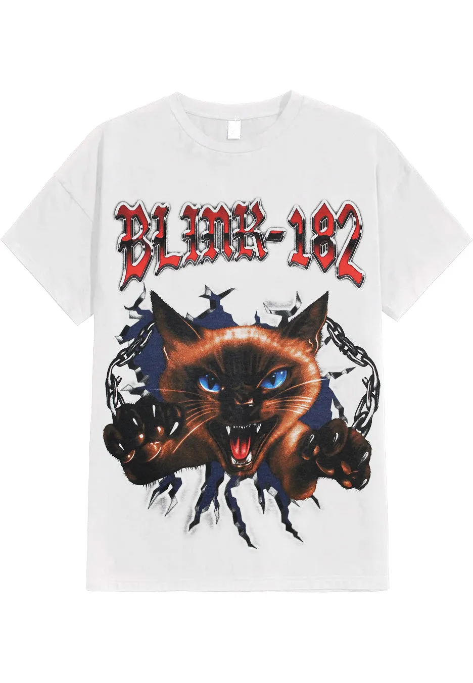 Cheshire Cat White T-Shirt Weiß Größe M Unisex