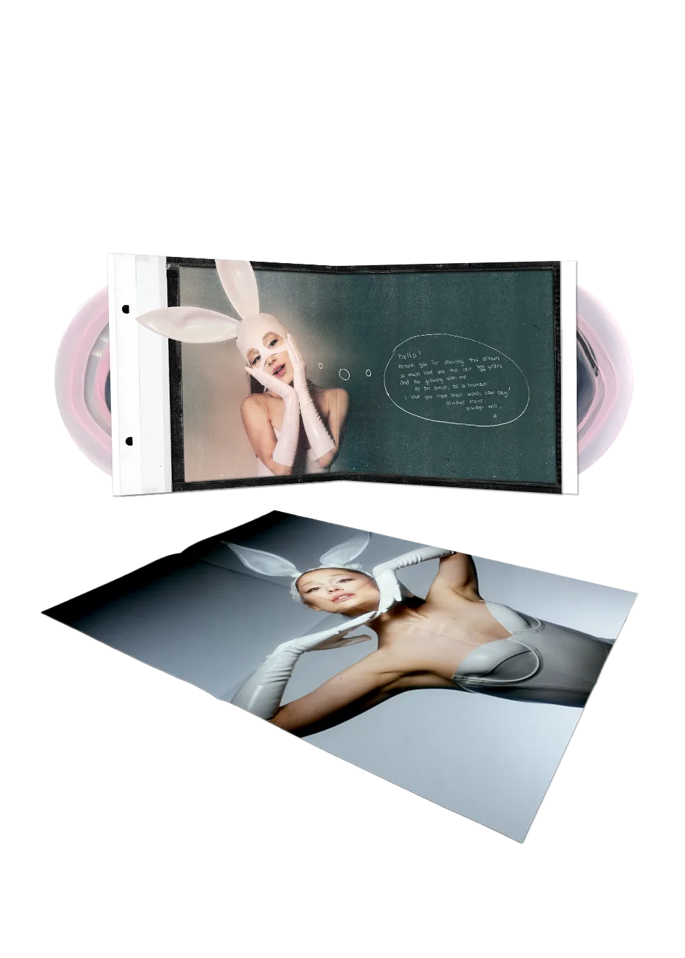 Ariana Grande Dangerous Woman Tenth Anniversary 2LP Vinyl Pink Clear