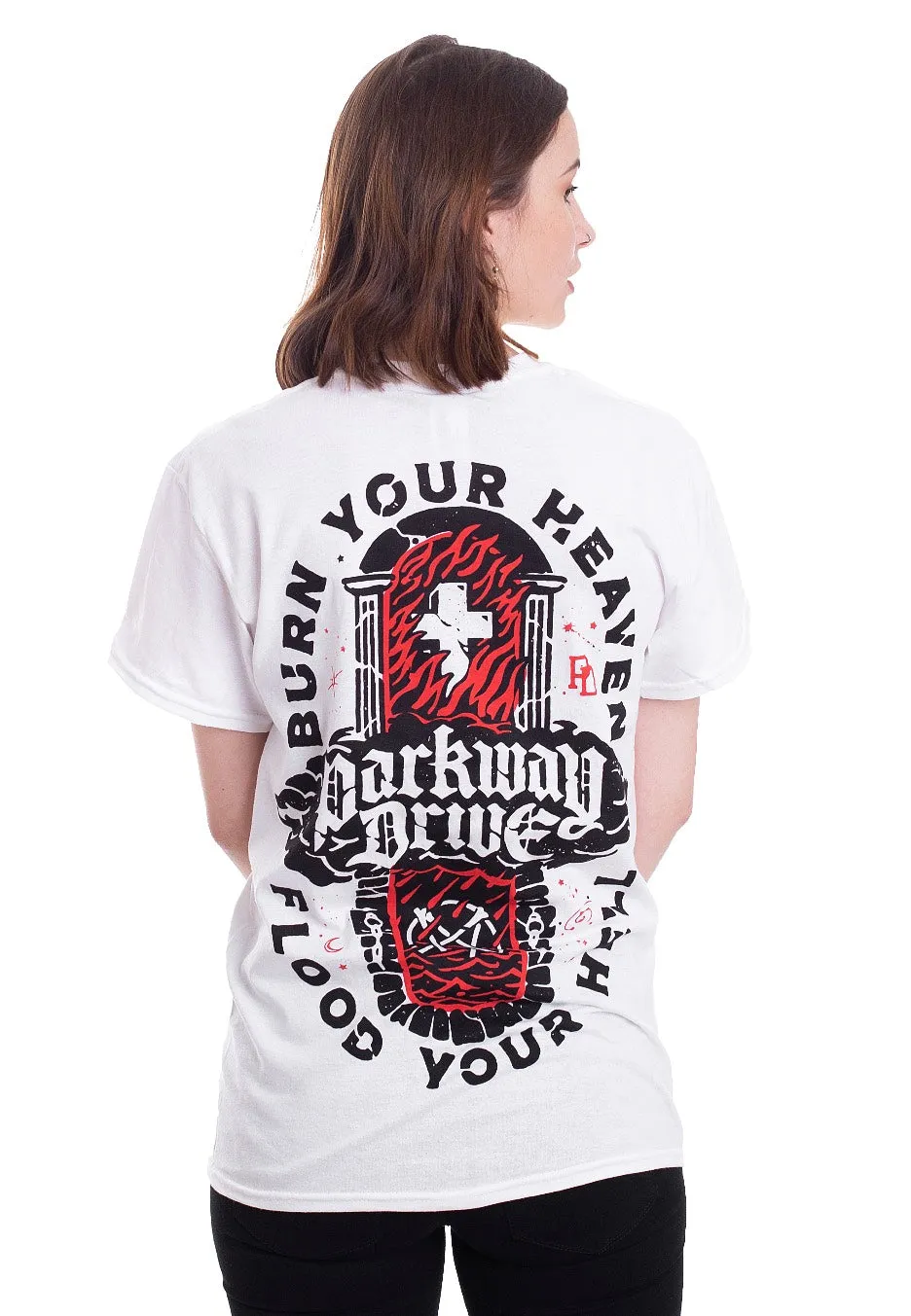 Impericon Burn Your Heaven White T-Shirt weiß Unisex