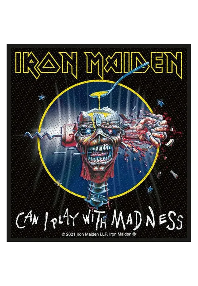 Iron Maiden Can I Play With Madness Patch Schwarz