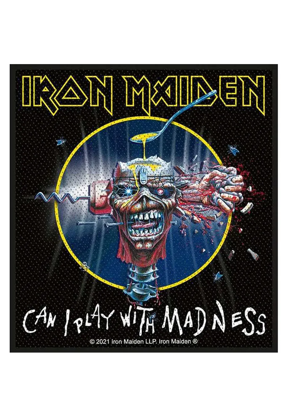Iron Maiden Can I Play With Madness Patch Schwarz