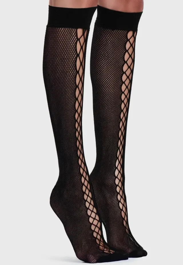 Impericon Lace Up Stockings Socken schwarz Onesize