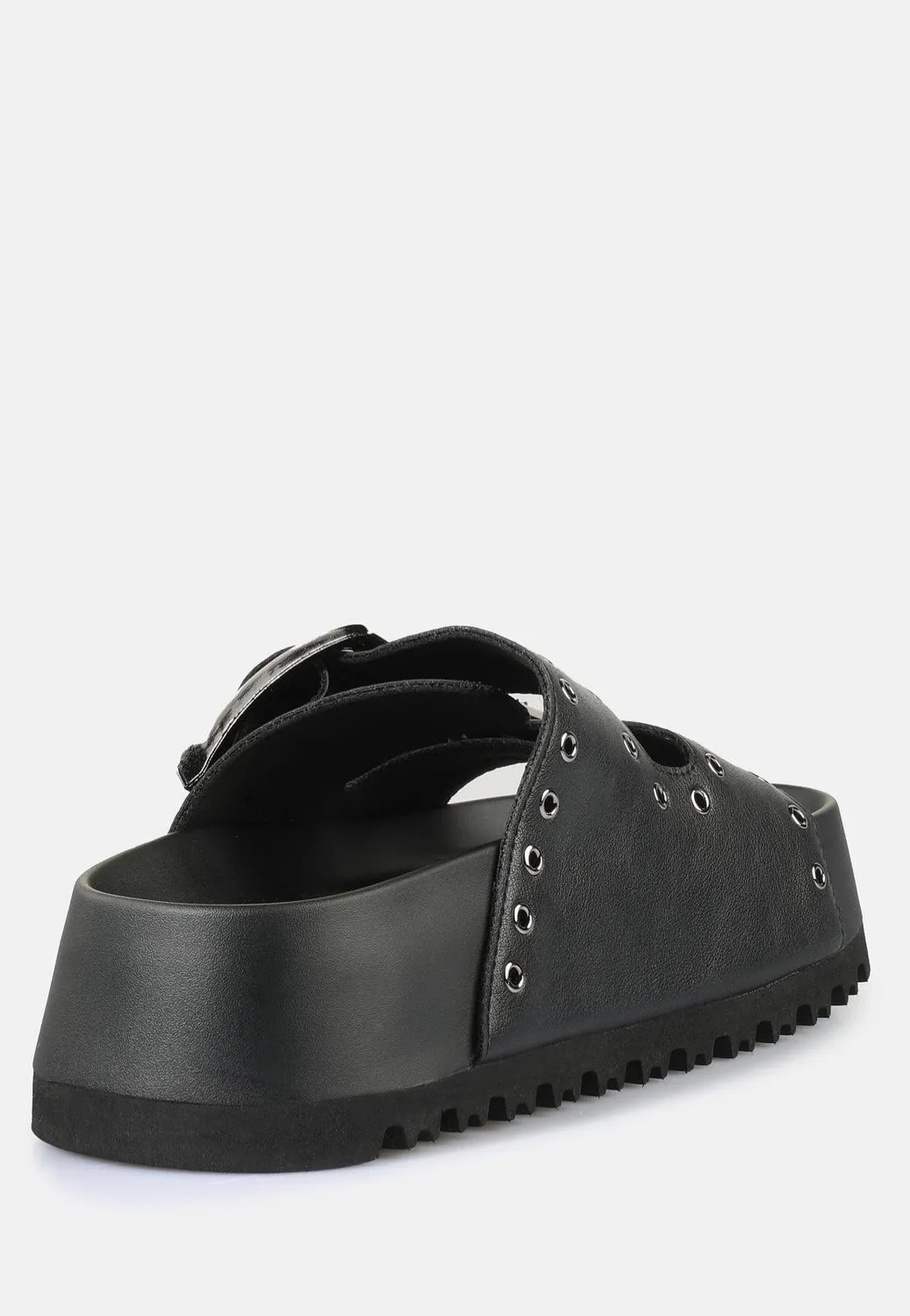 Impericon Jane Ari Riv Vegan Nappa Sandalen Schwarz vegan