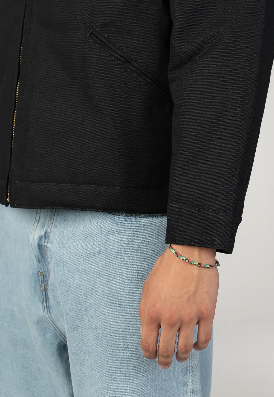 OG Detroit Rigid Black/Black Jacke Canvas schwarz