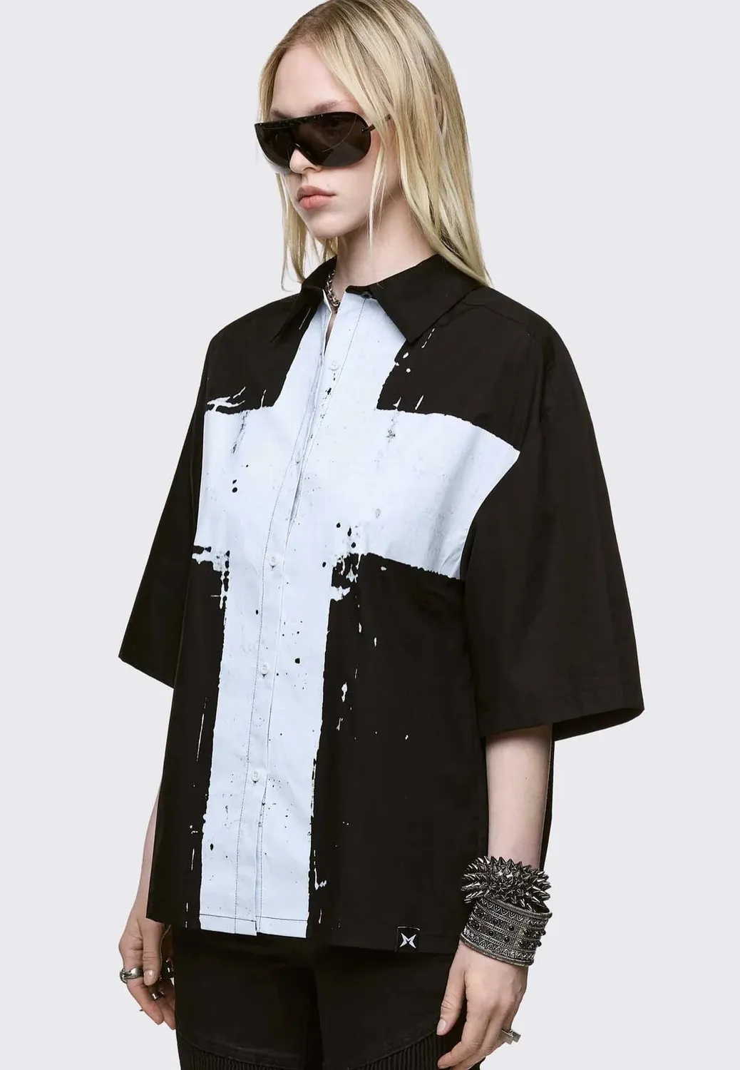 Impericon Never Saint Black Hemd Gothic Damen