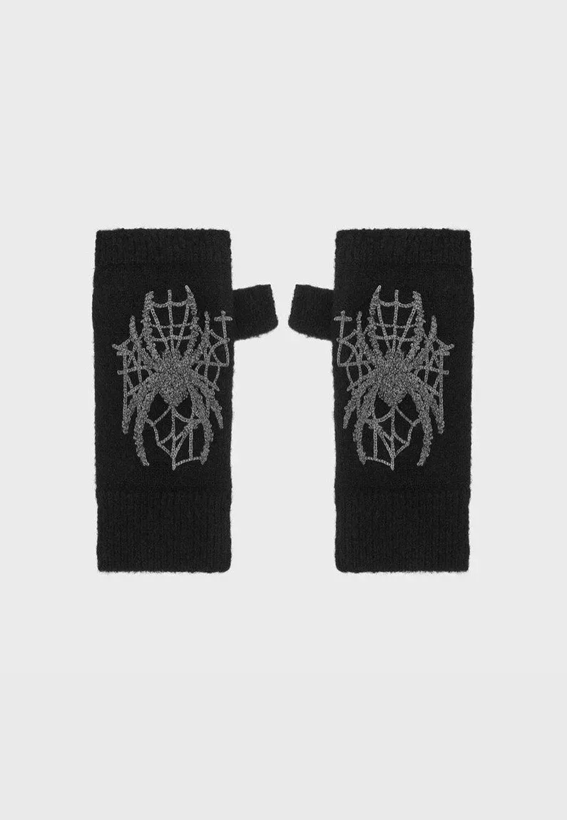 Impericon Spiderella Handschuhe Multi Jacquard