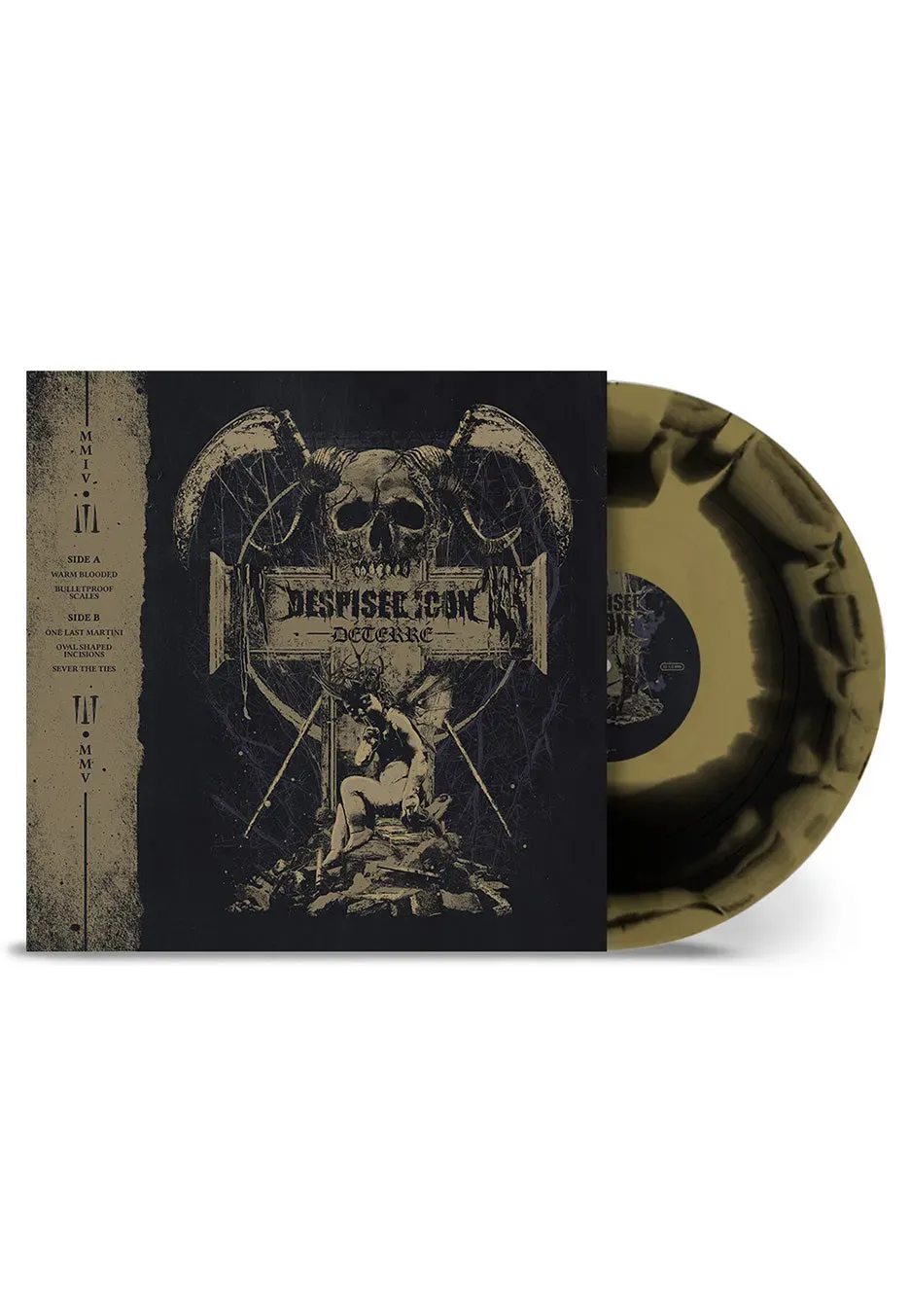 Impericon Déterré Gold Black Swirl 10 Inch Colored Vinyl