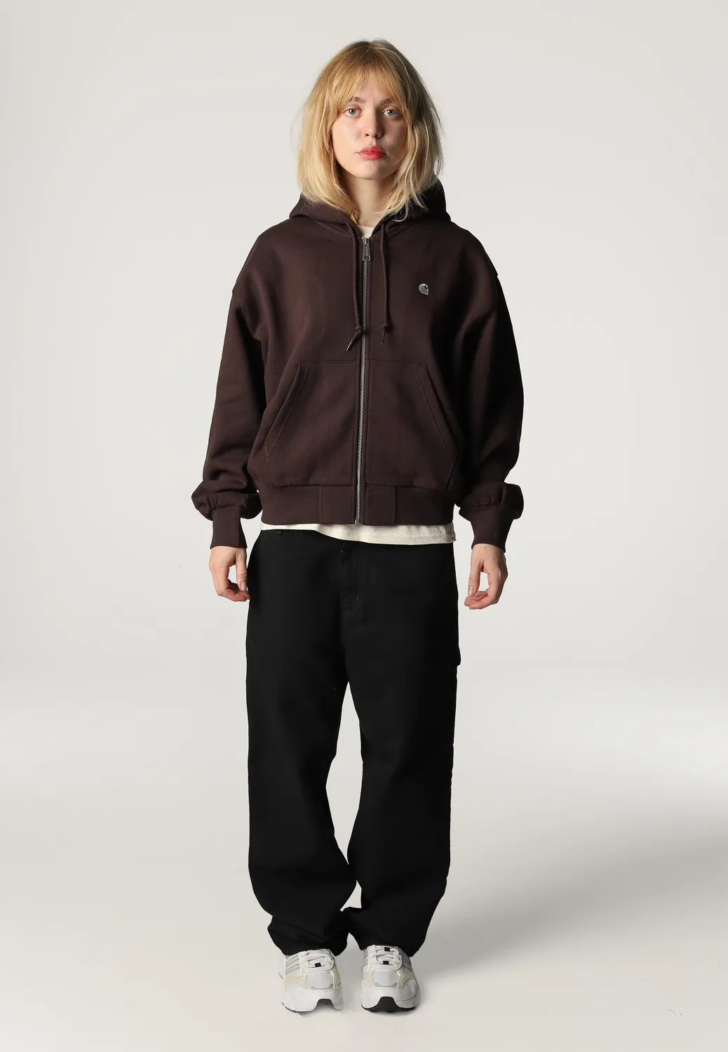 Impericon Casey Hooded Zip Hoodie Palisander Silver