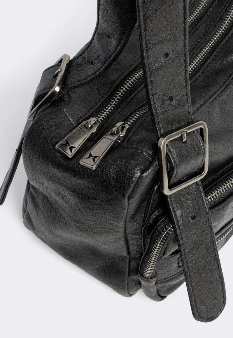 Impericon Soot Vegan Shoulder Black Tasche