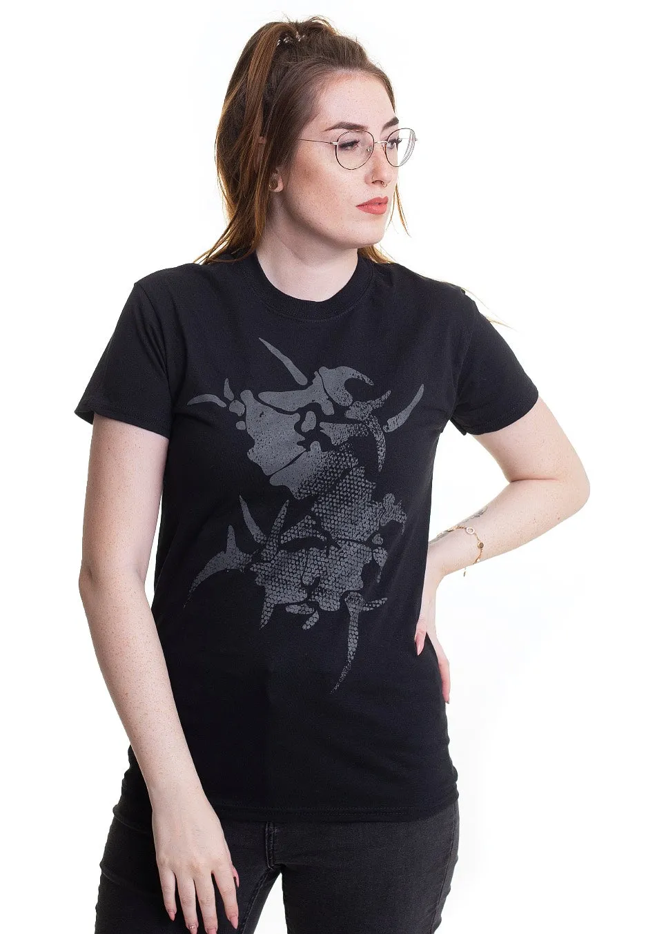 Impericon Grey Icon T-Shirt schwarz L Jersey