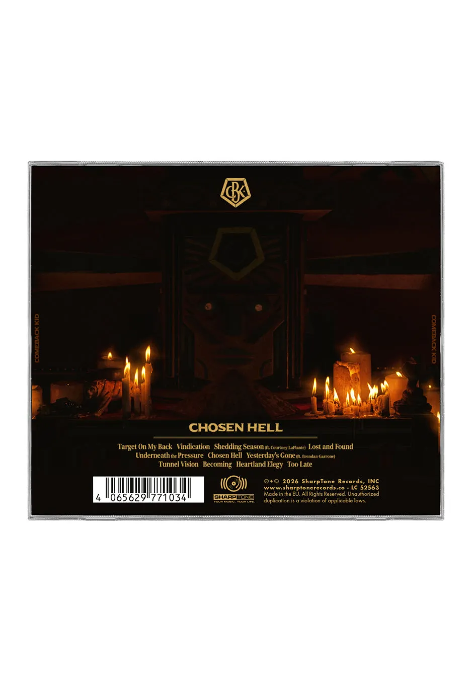 Comeback Kid Chosen Hell CD Hardcore