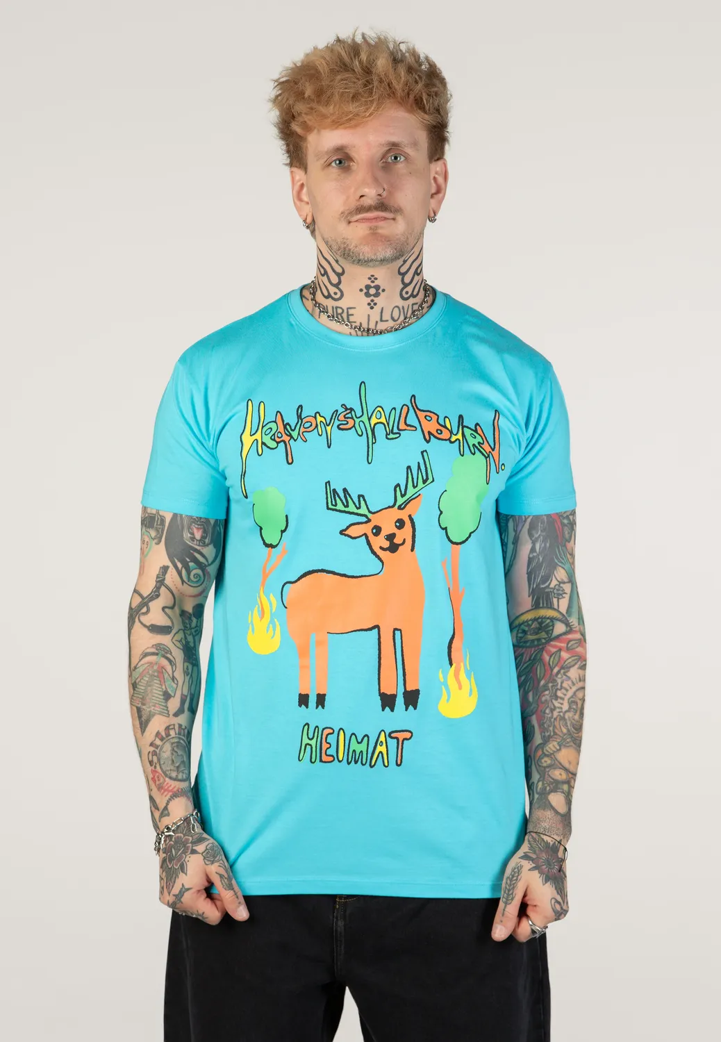 Impericon Heimat Hirsch Atoll Blue T-Shirt blau