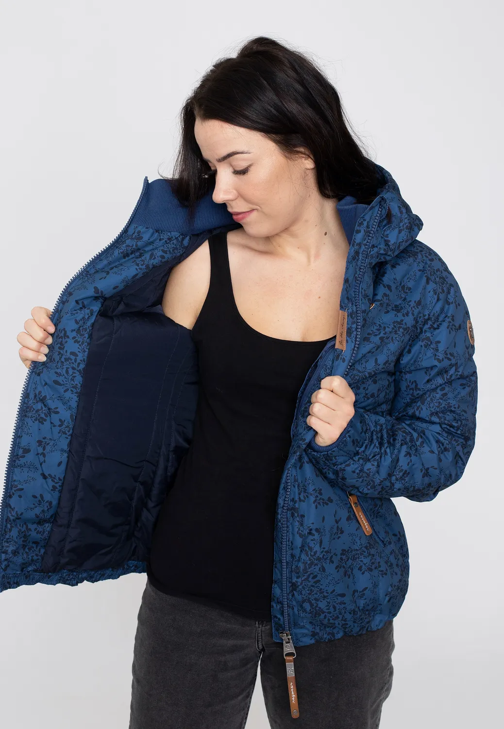 Impericon Dizzie Print Jacke blau Damen Übergangsjacke