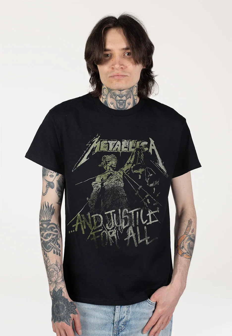 Impericon Justice Vintage T-Shirt schwarz Thrash Metal