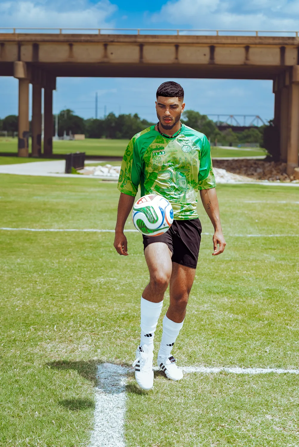 Wu-Tang C.R.E.A.M. Team Brazil Fußballtrikot Grün-Gold