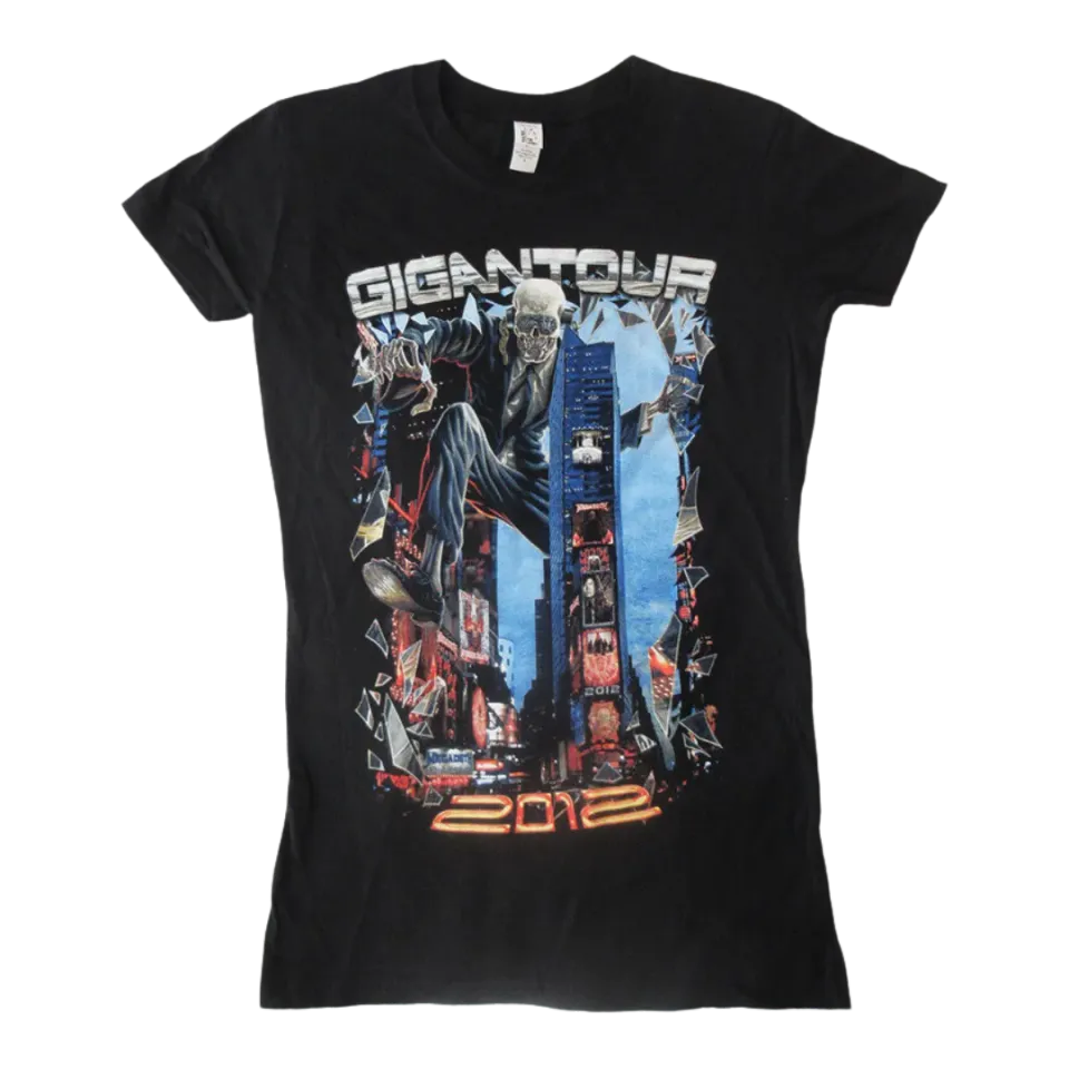Megadeth 2012 Gigantour Damen T-Shirt schwarz Baumwolle