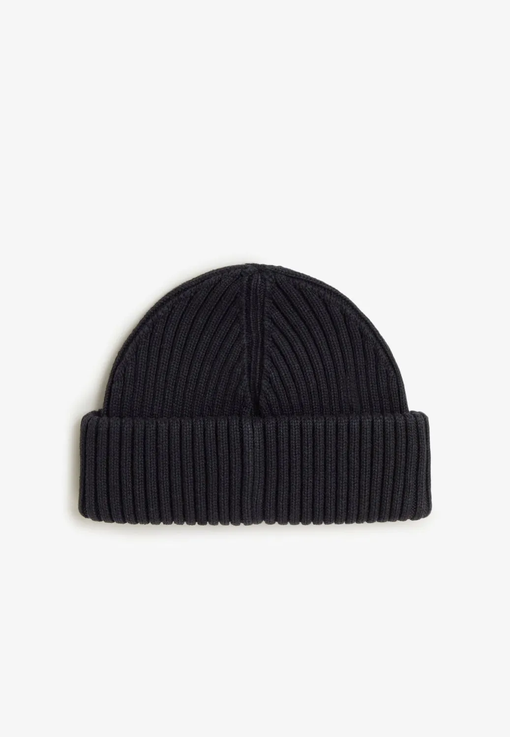 Impericon Cotton Ribbed Beanie Mütze Schwarz Onesize