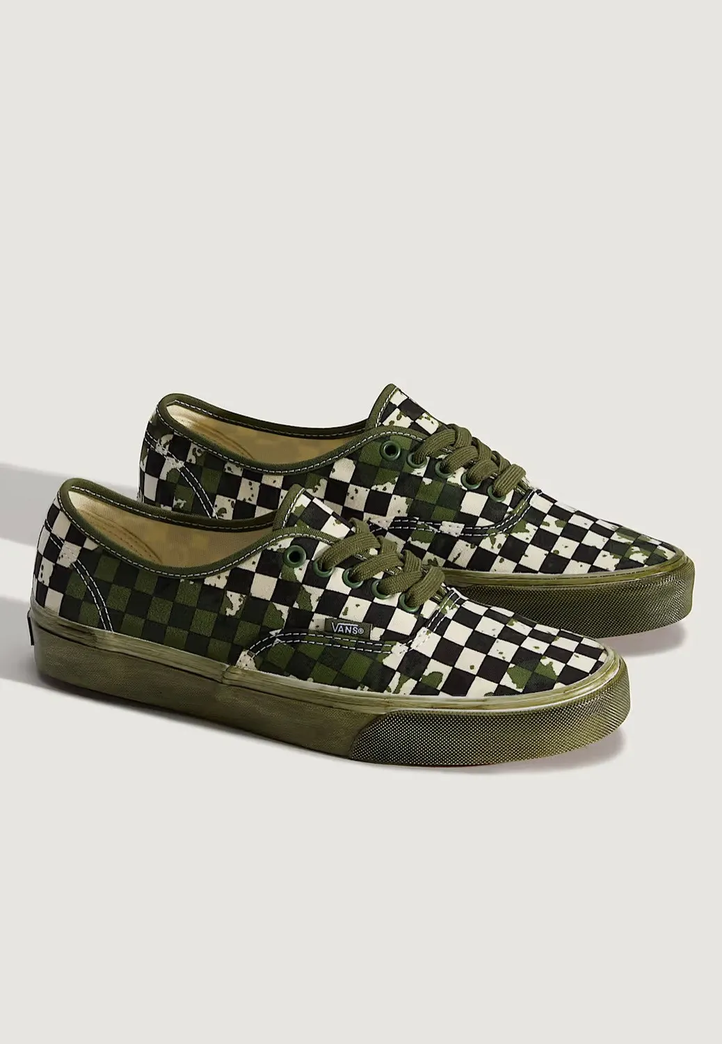 Vans Authentic Over Dye Green Skateschuhe Grün Canvas