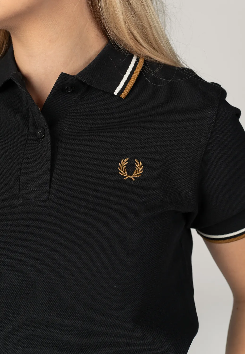 Impericon Twin Tipped BlackEcru Polo Baumwolle