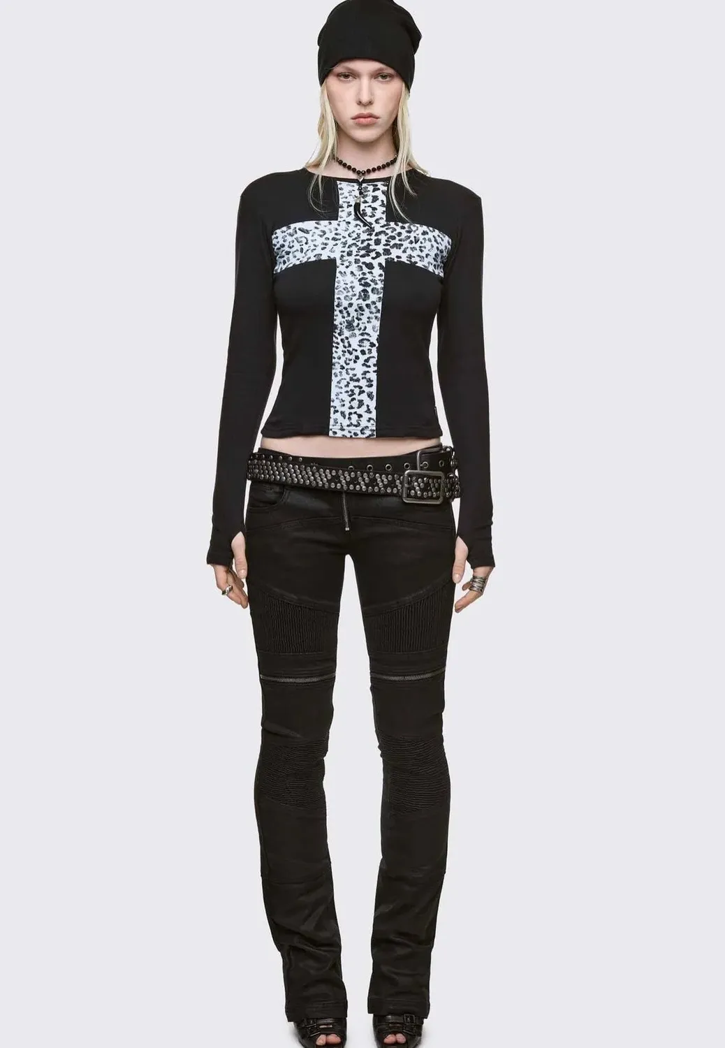Impericon Feral Cross Black Longsleeve Oberteil