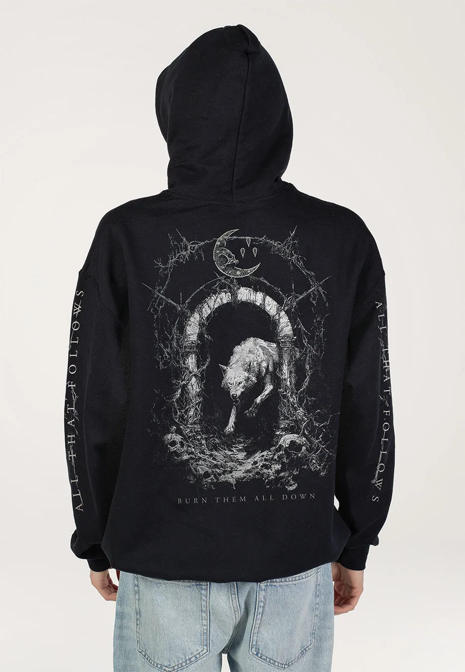 Impericon Wolf Hoodie schwarz Unisex