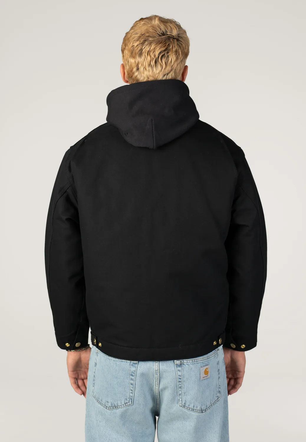 OG Detroit Rigid Black/Black Jacke Canvas schwarz