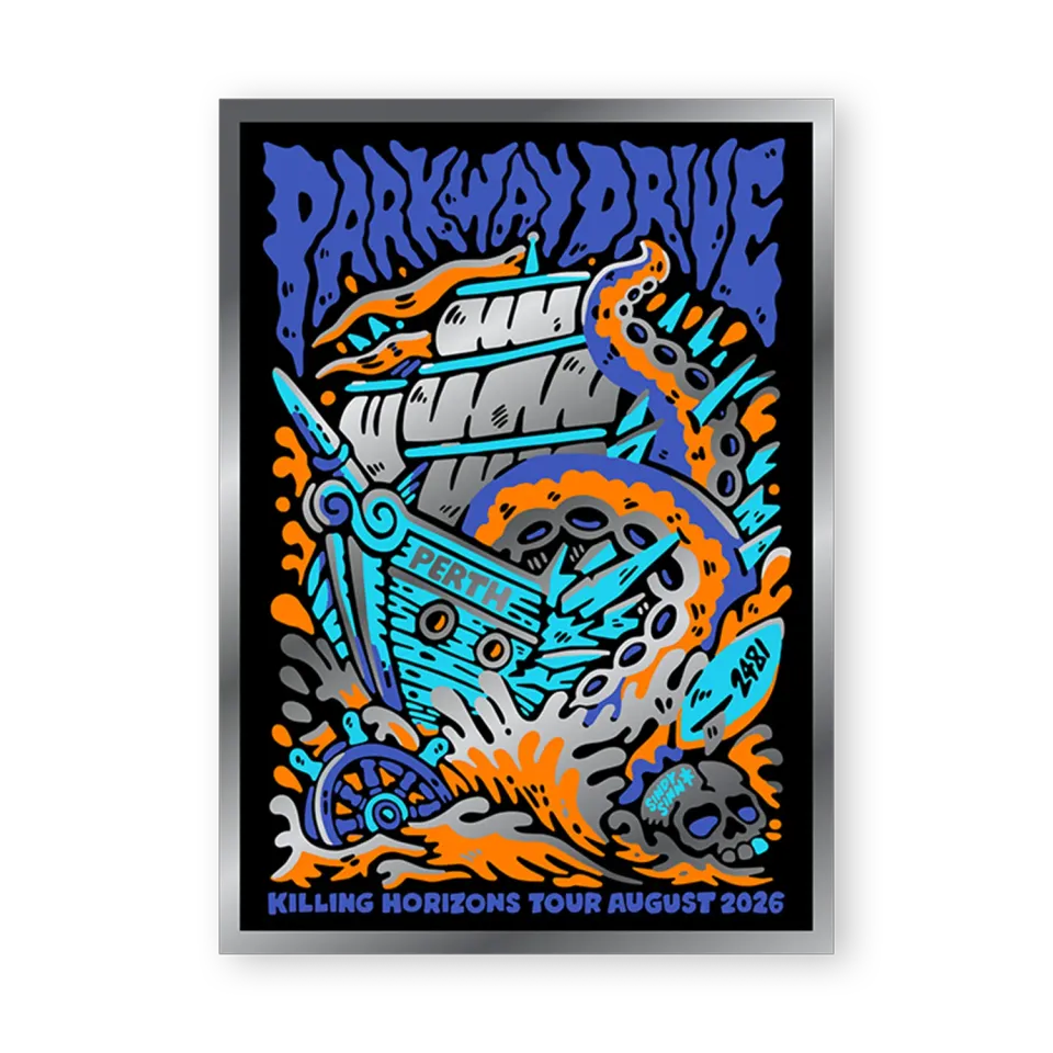 Parkway Drive Killing Horizons Tour Perth Poster Foil A2