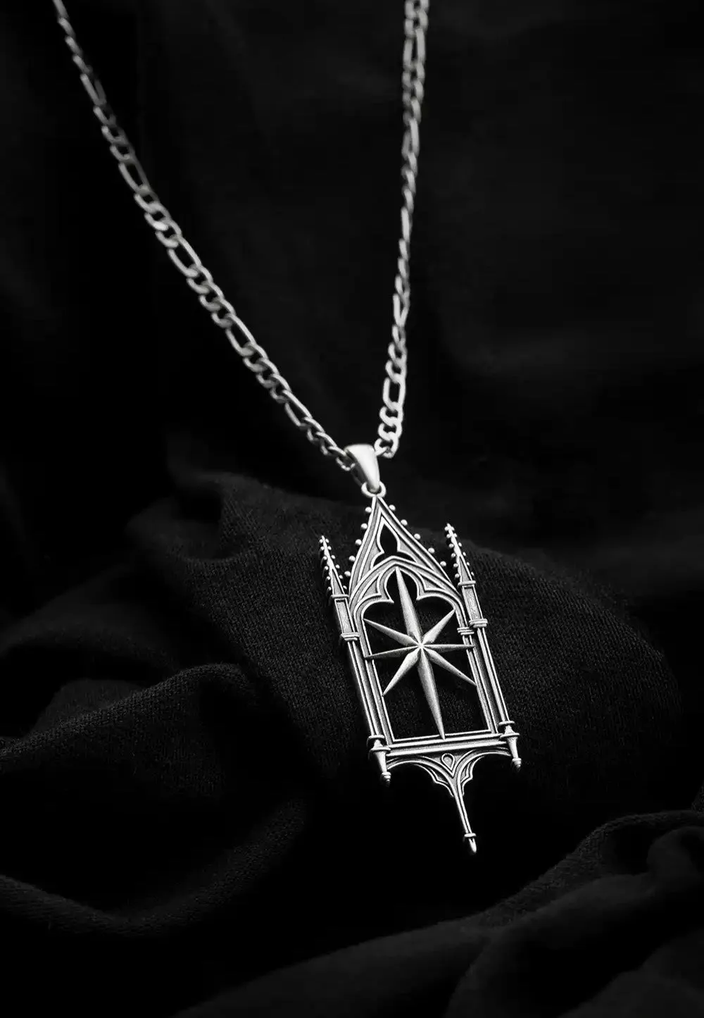 Impericon Sanctum Star Silver Kette Gothic Neuheit