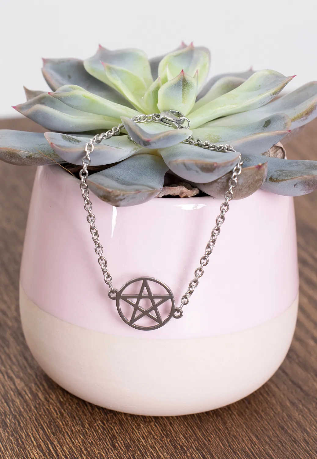 Impericon Pentagramm Silver Armband Onesize Metal