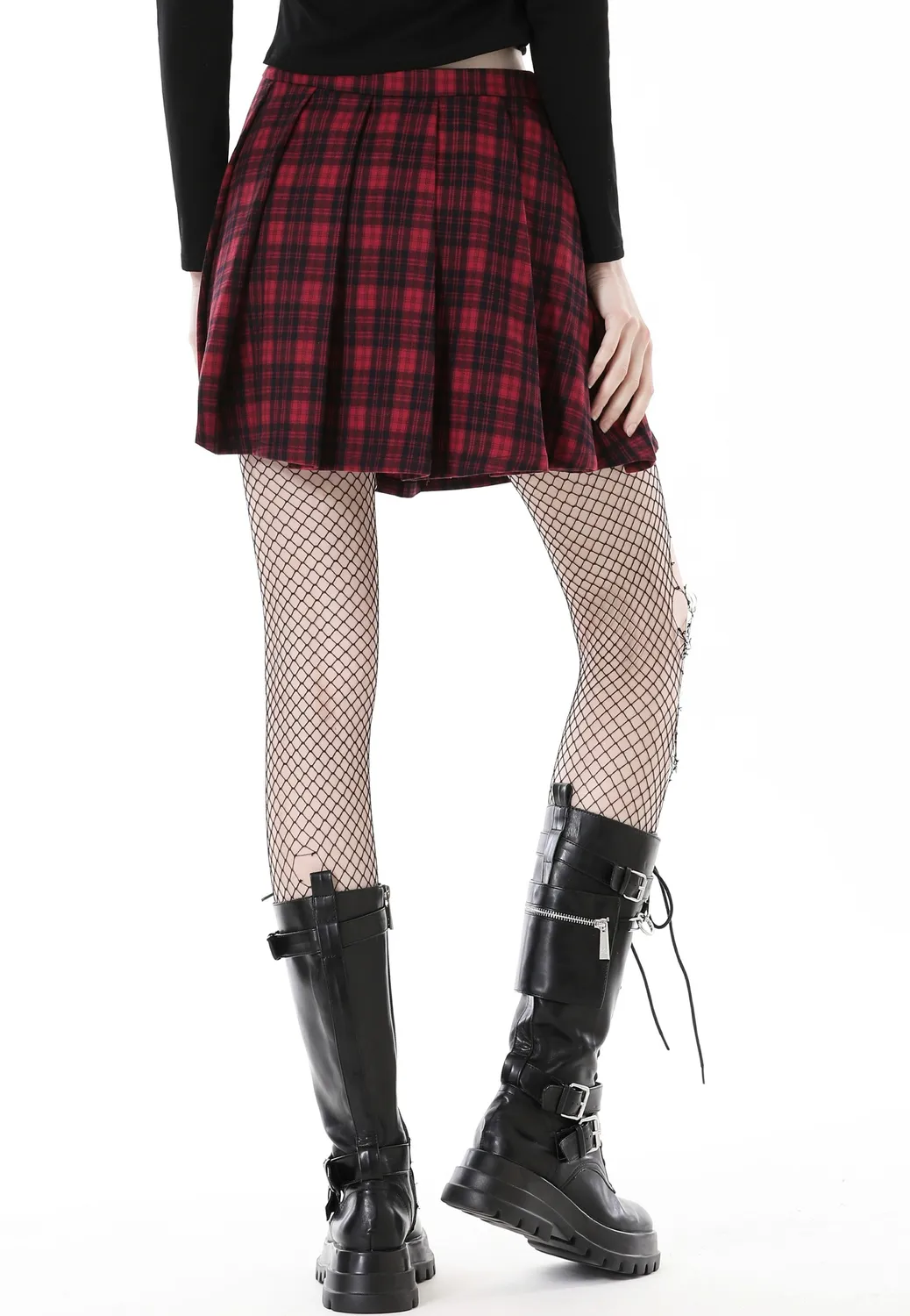 Impericon Punk Red Plaid Rock rot Karo Damen