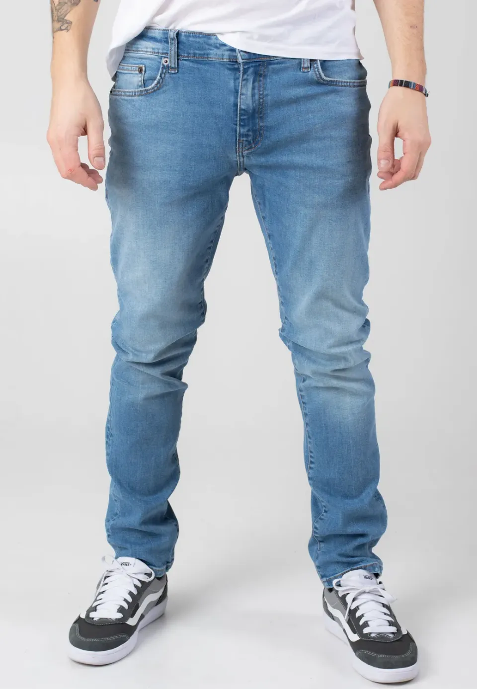 Impericon Loom Slim Light Blue Denim Jeans W32 L32