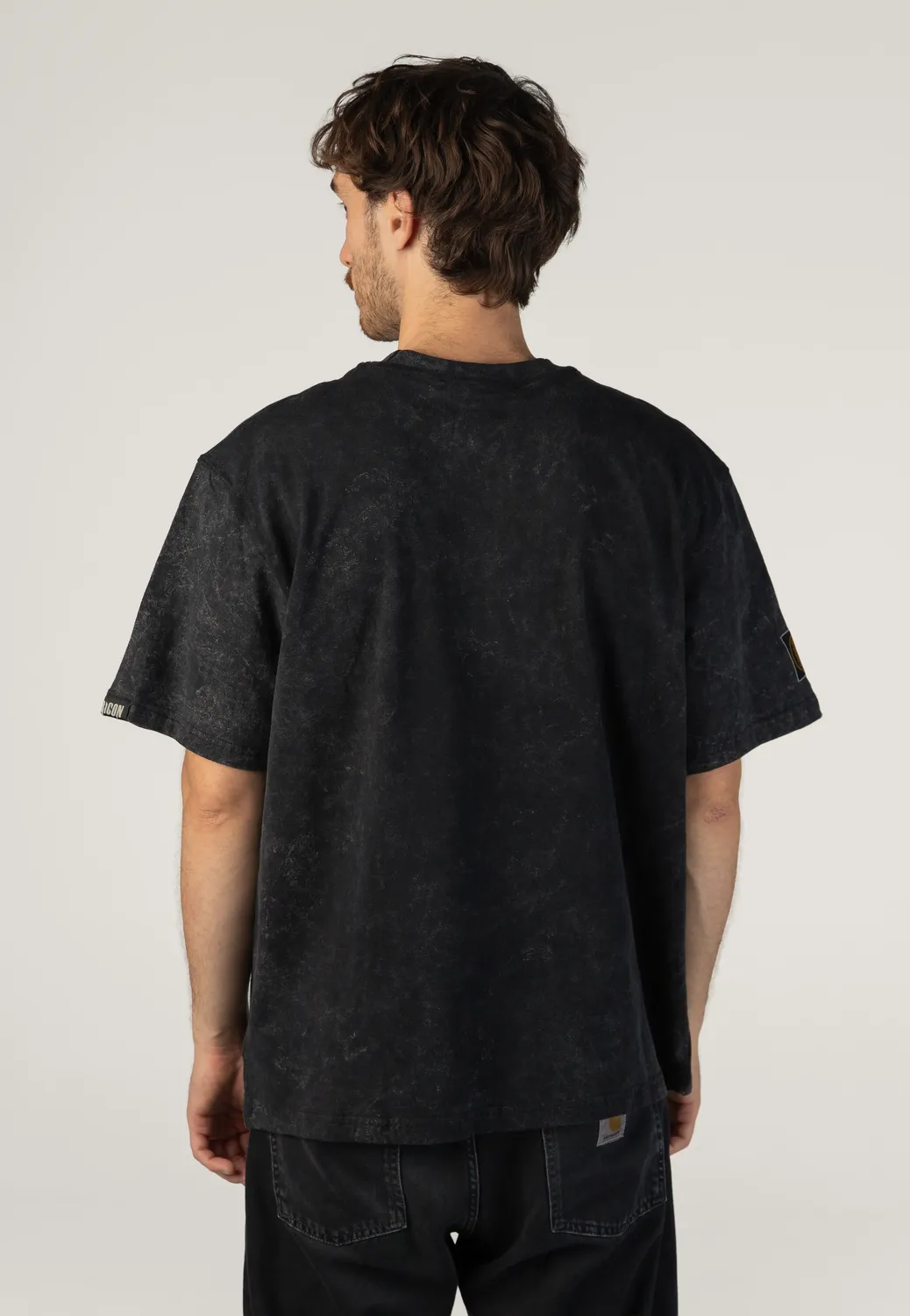 Impericon Logo Acid Wash Premium T-Shirt schwarz