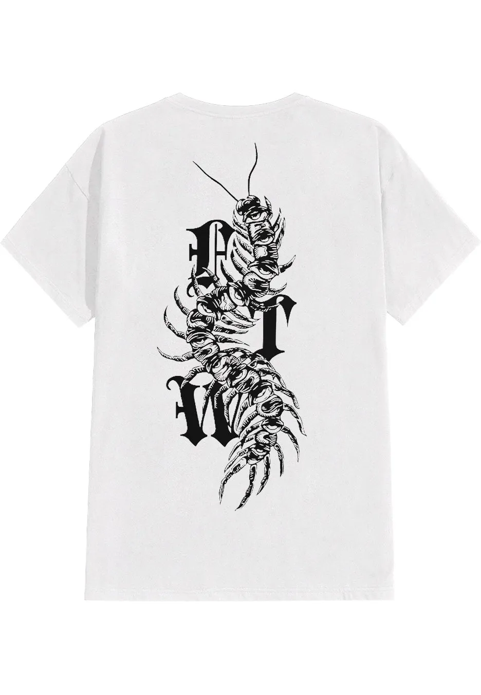 Impericon The Centipede T-Shirt White Unisex Jersey
