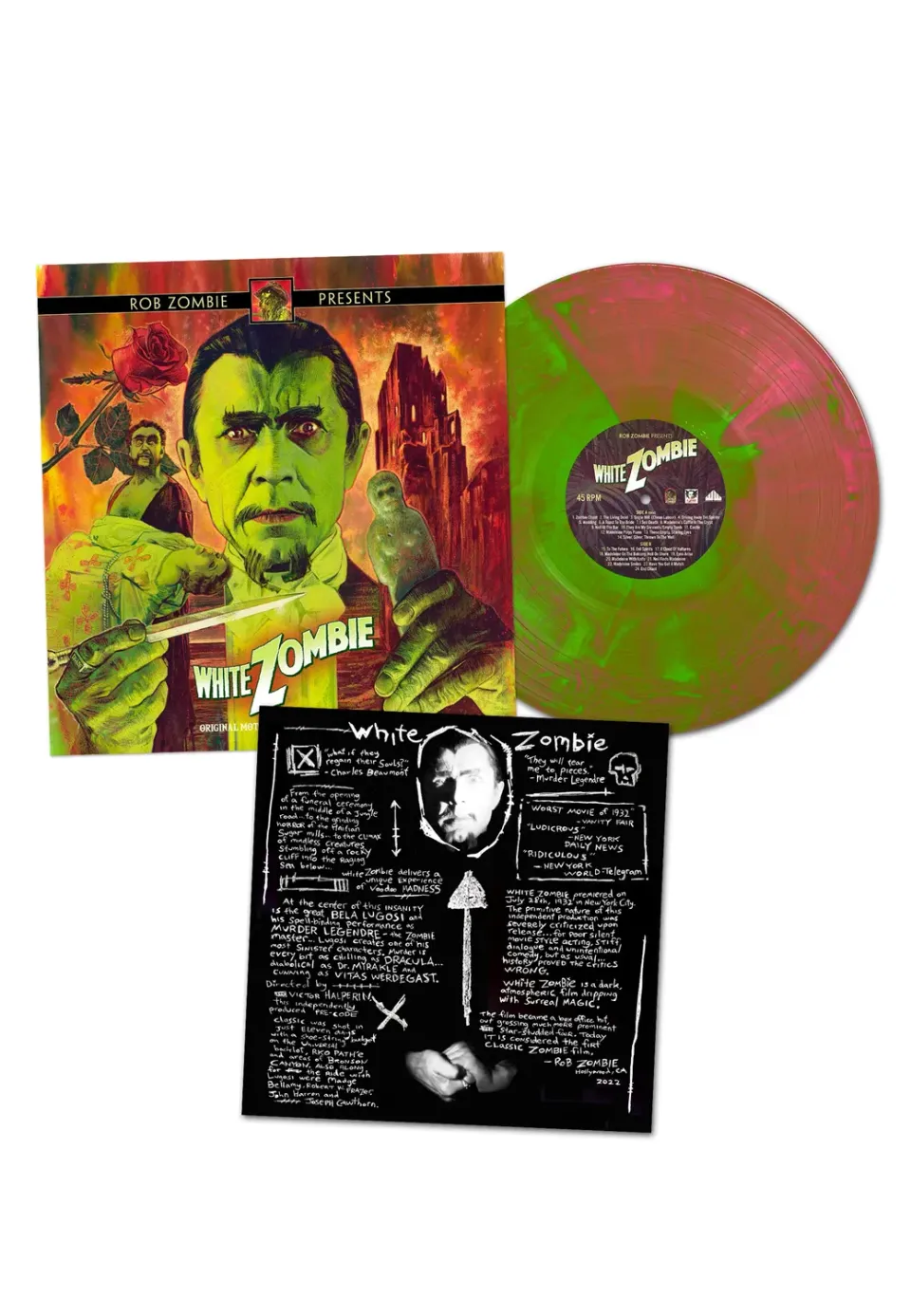 White Zombie OST Ltd. Green/Pink Colored Vinyl LP
