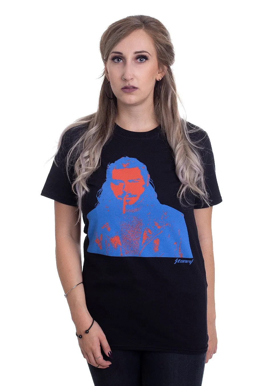 Impericon Red & Blue Photo T-Shirt schwarz Pop