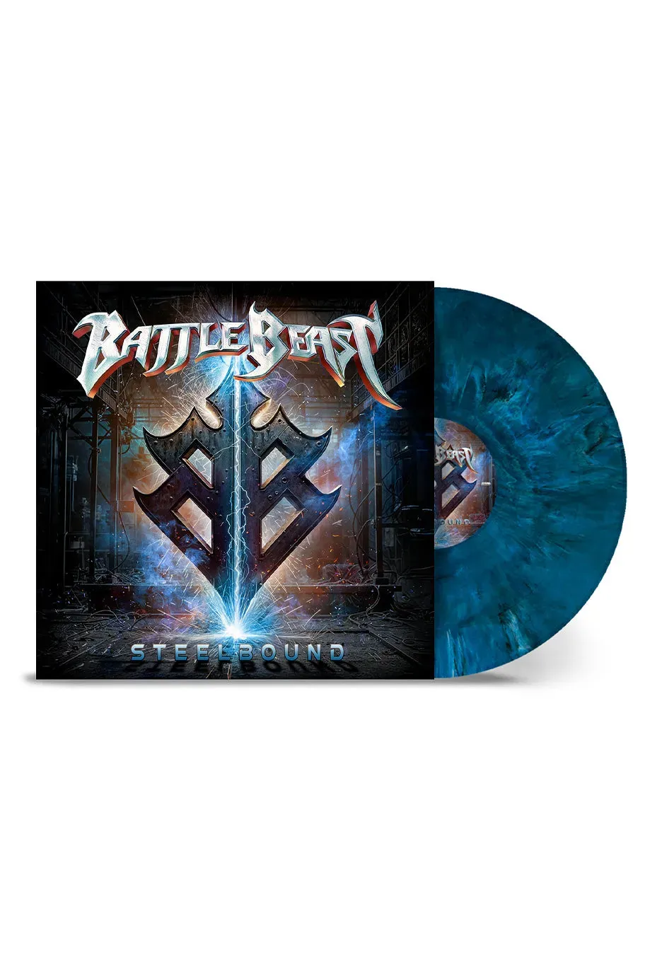 Impericon Steelbound Vinyl Marbled Blau Weiss Ltd.