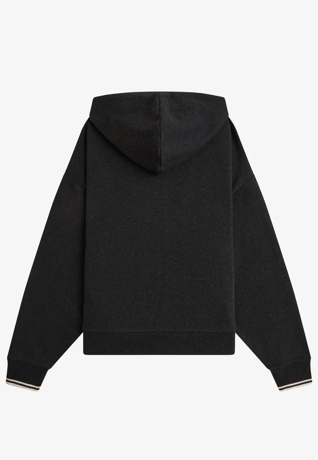 Impericon Hooded Zip-Through Zipper Charcoal Marl