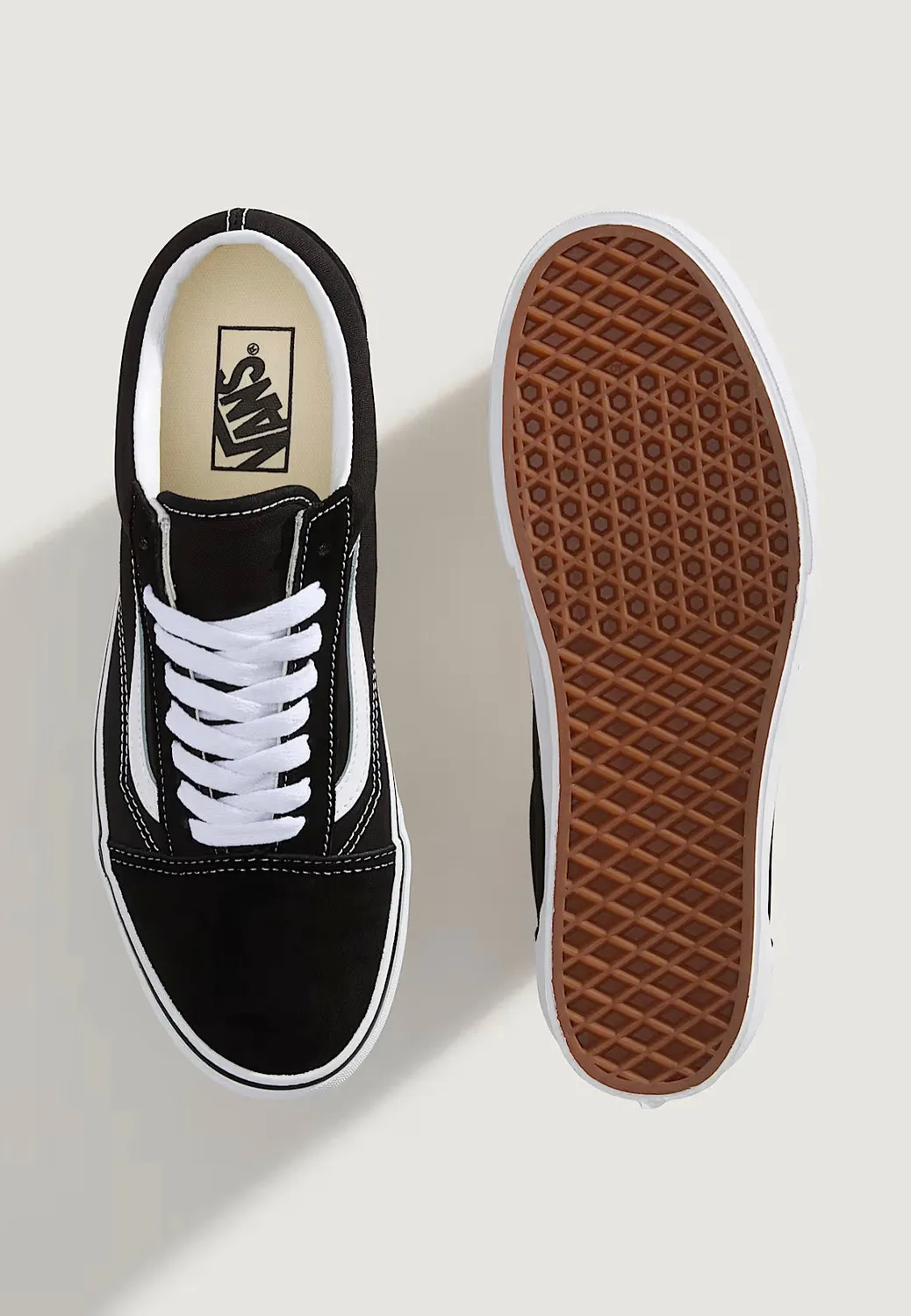 Impericon Old Skool Stackform Schuhe schwarz Suede