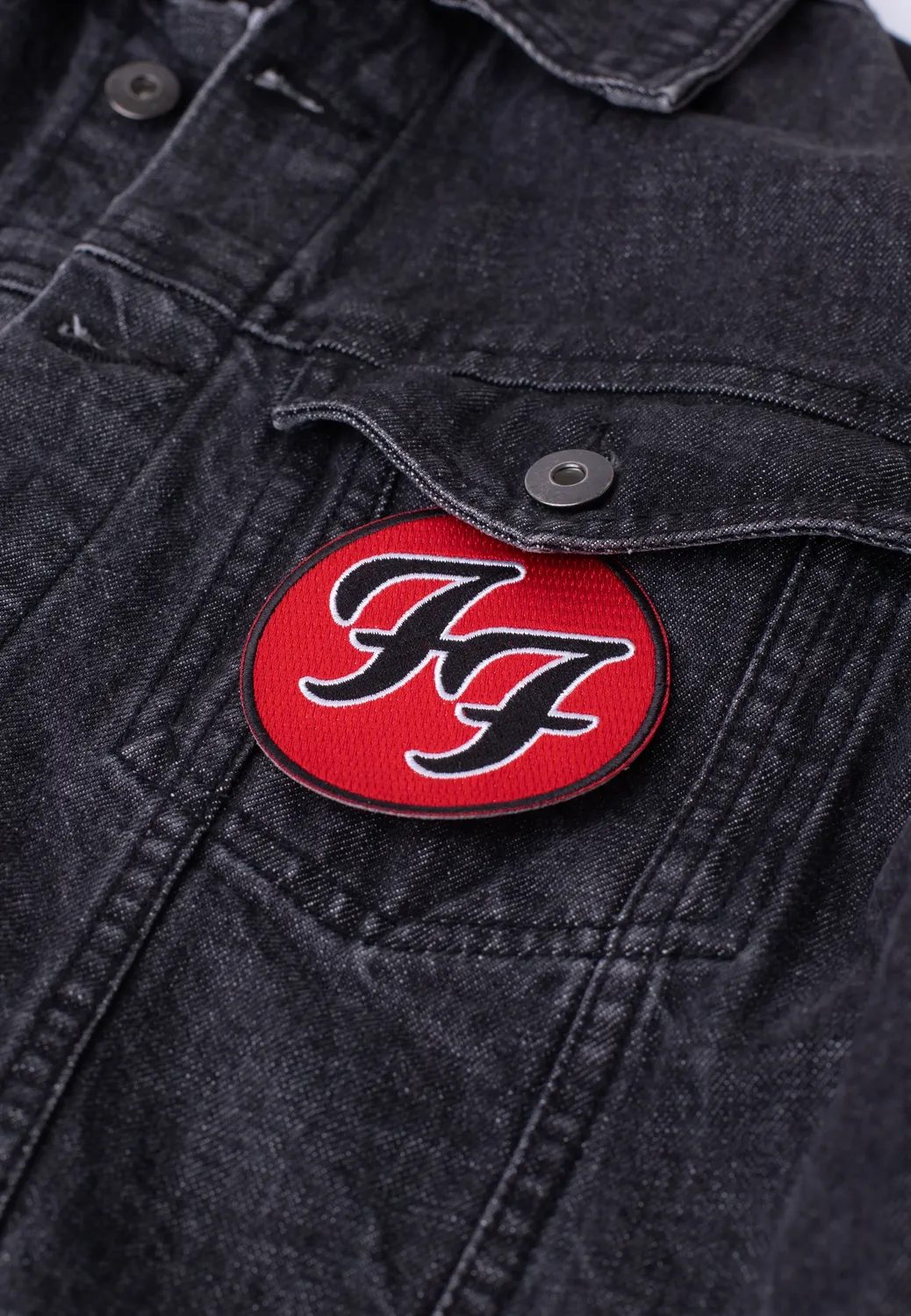 Impericon Foo Fighters Logo Aufnäher Rot Onesize